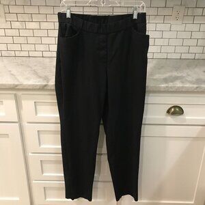 J Jill  Pants Womens Medium Black Ponte Slim Leg Leggings Pull On Designer Boho